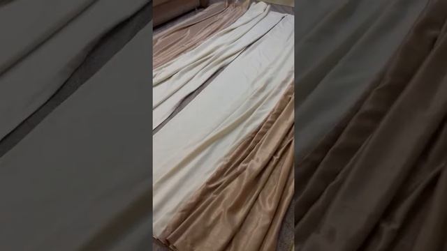 Обзор - Двухцветные Портьеры с подхватами из ткани Софт! смотреть онлайн