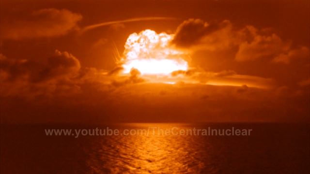 full slow motion sequence of the thermonuclear explosion bravo 15 Mt, operation castle 1954 смотреть онлайн
