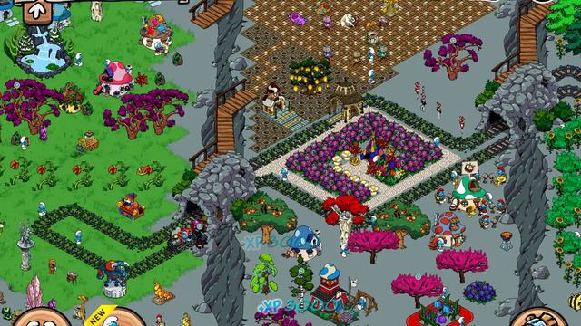 Воздушный шар горы деревня смурфиков mountain smurfs village ゲームスマーフ村をプレイ смотреть онлайн