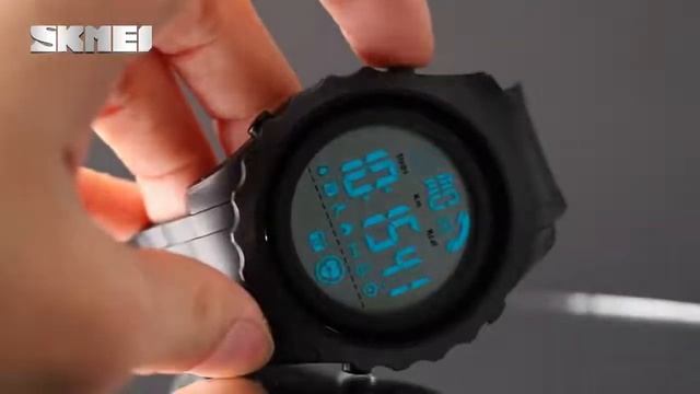 2021 skmei мужские bluetooth спортивные цифровые часы монитор сердечного ритма звонки напоминания смотреть онлайн