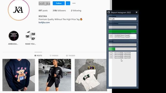Instagram Reporting Tool