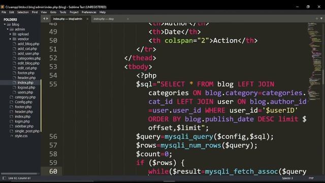 PHP Blog Project Tutorial 23 | Pagination in admin panel смотреть онлайн