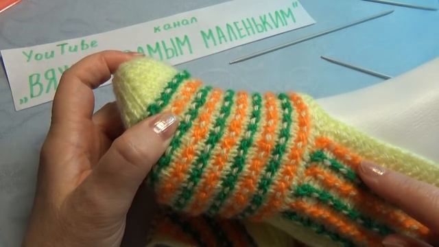 Вязание спицами домашние тапочки -следки #170 смотреть онлайн