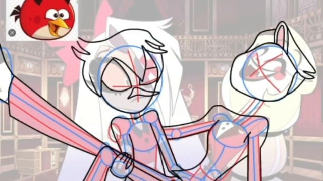 Red X Steve Speedpaint 🎨🖌: Minecraft x Angry Birds x Hazbin Hotel смотреть онлайн