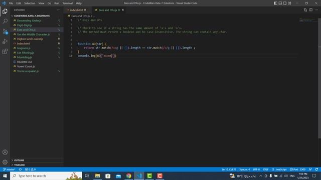 10- Exes and Ohs - [Problem Solving in JS] | بالعربي смотреть онлайн