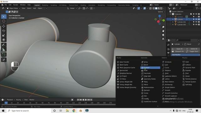 WIHTOUT ADDON EASY HARDSURFACE TUTORIAL IN BLENDER смотреть онлайн