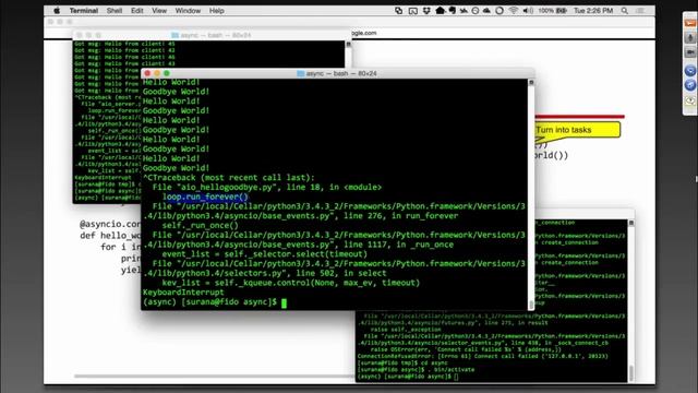Asynchronous IO with Python Surana 2015 08 25 смотреть онлайн
