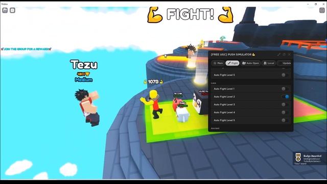 Roblox Push Simulator Script (Fast UGC, AutoPush, AutoPower, AutoRebirth, AutoHatch, AutoFight) смотреть онлайн