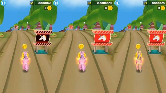 Unicorn Dash Magical Run | Funny Children Mobile Games For Kids | Unicorn Dash Infinity Run Gamepla смотреть онлайн