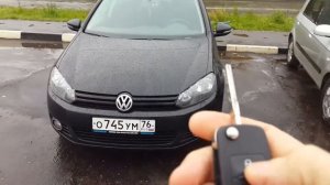 Складывание зеркал гольф 6 с брелка