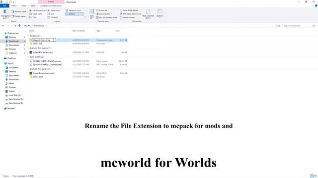 How to convert a .zip to a Mcworld or Mcpack! (PC) смотреть онлайн