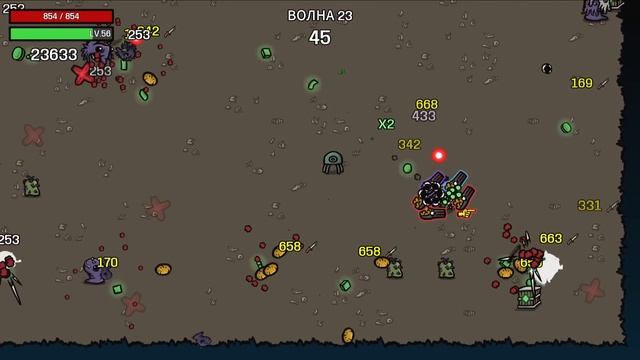 MOD: Violence Aesthetics. Abnormal. Угроза 5 - Brotato Mods #188 смотреть онлайн