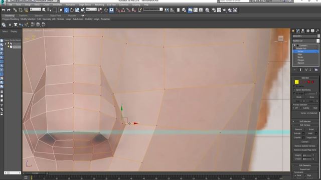 Autodesk 3ds Max 3D head modeling from sphere- low poly смотреть онлайн