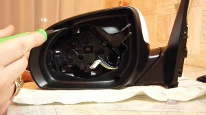 как разобрать боковое зеркало киа рио-3 (часть1)