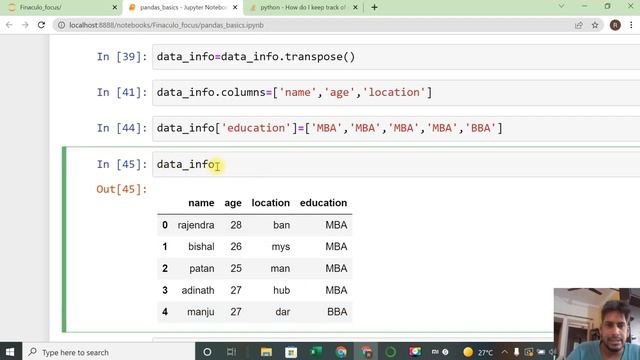Data Analysis using python | EDA | Pandas Dataframe Using List смотреть онлайн