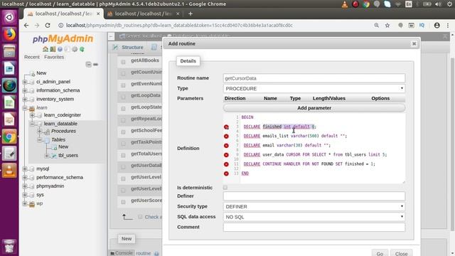 MySQL Stored Procedure Beginners Tutorial #14 - Basics of Cursor in MySQL Stored Procedure | Cursor смотреть онлайн