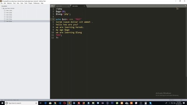 PHP Procedural Bangla Tutorial part-6 (nowdoc) смотреть онлайн