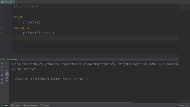Python Tutorial - Part 14: Try and Except смотреть онлайн