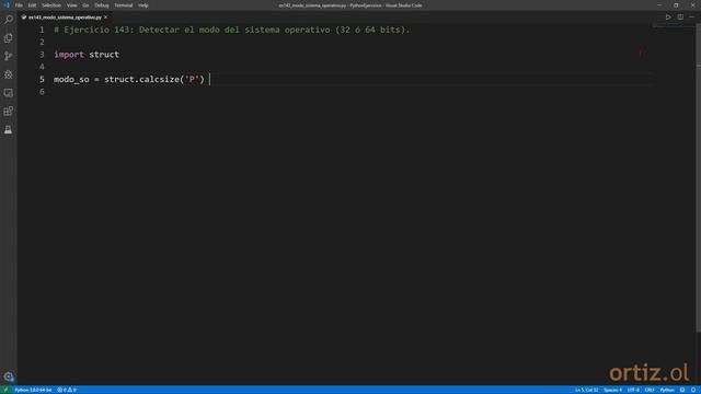 Python - Ejercicio 143: Detectar el Modo del Sistema Operativo (32 ó 64 bits) смотреть онлайн
