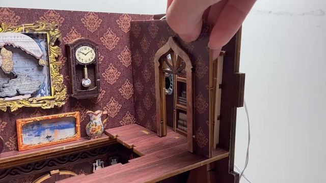 DIY Miniature Dollhouse -Library Of Books -藏書閣