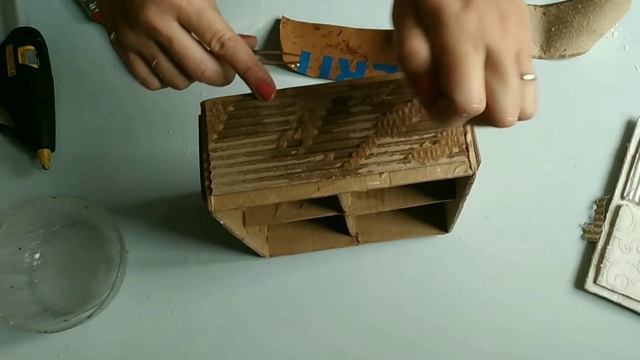 Идея шкатулки из картона и шпатлёвки своими руками ?jewelry box смотреть онлайн