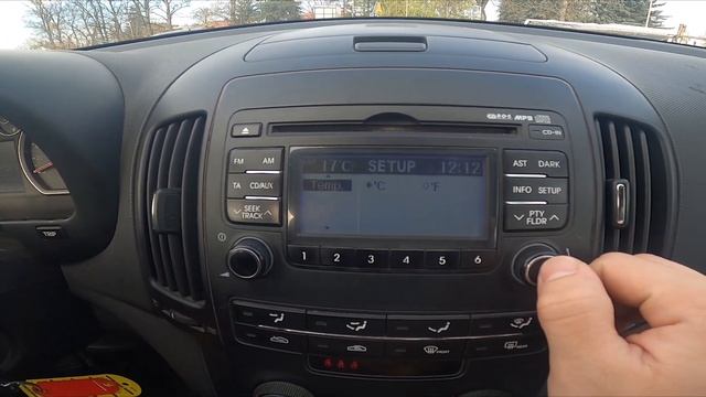 How To Change Temperature Units In Hyundai I30 I ( 2007 – 2012 ) - Set New Temperature Units