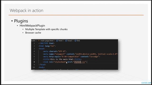دوره آموزش اصولی webpack 4 -فصل4-قسمت12- مروری بر مطالب ارائه شده درمورد htmlwebpackplugin смотреть онлайн
