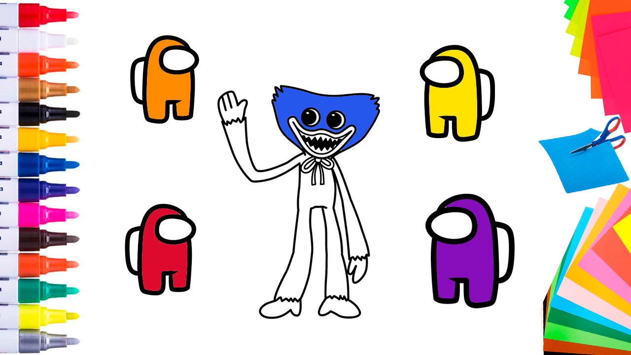 к Хаги Ваги пришли Амонг Ас на День Рождения, поделка своими руками смотреть онлайн