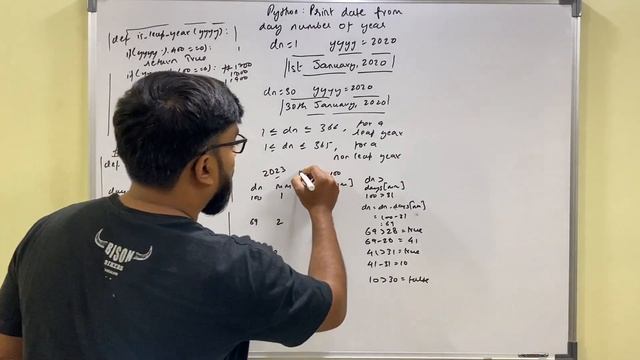 Python program to find and print date from the given day number of the year in Hindi смотреть онлайн