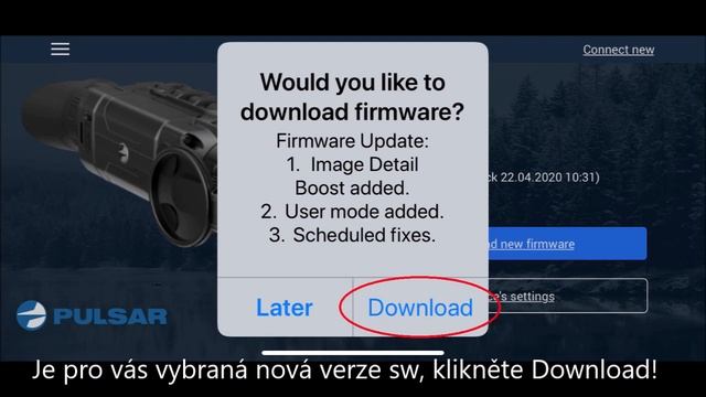 Postup aktualizace pro přístroje PULSAR - Update procedure for PULSAR devices смотреть онлайн