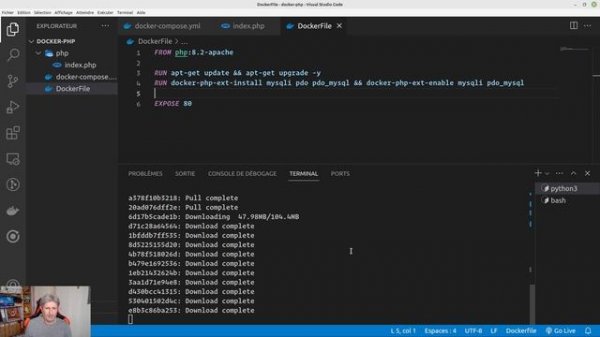 2 - Docker Compose et DockerFile (Apache, PHP, MySQL)