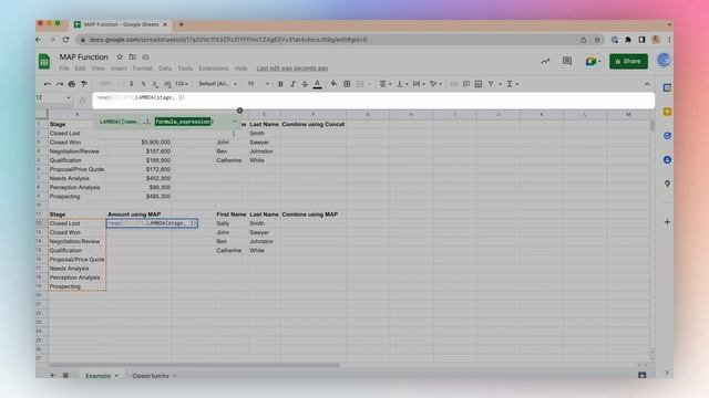 Google Sheets MAP Function: A LAMBDA Helper Function смотреть онлайн