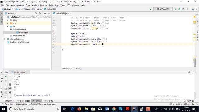 Java оператори, конзола смотреть онлайн