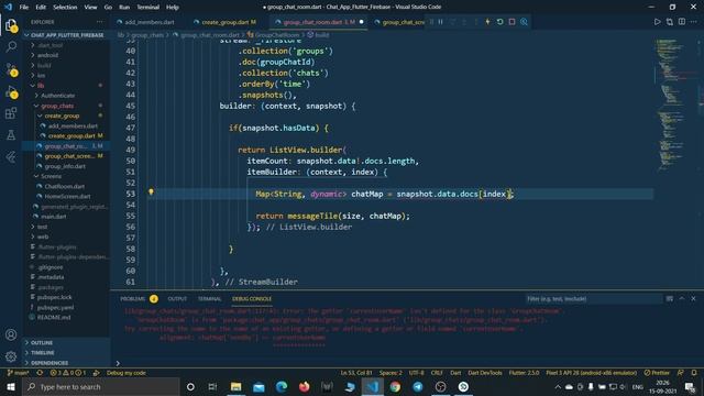 Chat App Flutter - Implementing Group Chat Functionality with Flutter & Firebase | Ep - 8 смотреть онлайн