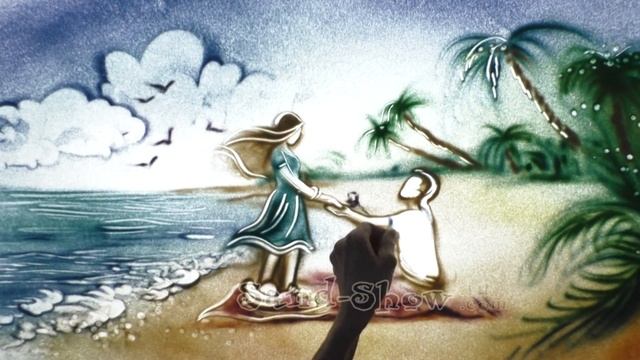 ?✨ Цветная Песочная Анимация - "История Семьи" ? Студия рисования песком "Sand-Show.ru" ? смотреть онлайн