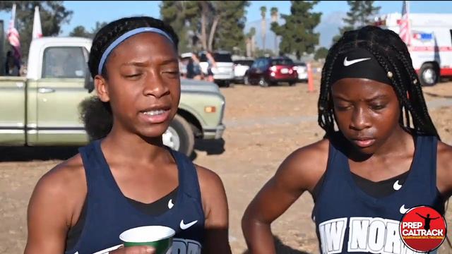 Mackenzie and Makayla Browne of J.W. North HS at the 2019 CIF-SS Cross Country Prelims смотреть онлайн