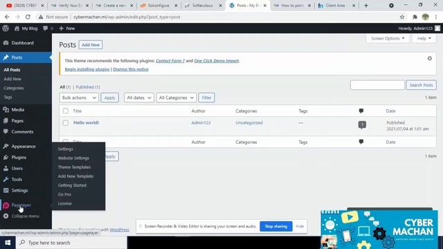 How to Create a Wordpress Website for free, with free Hosting and free Domain - Malayalam смотреть онлайн