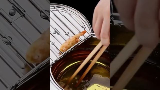 Deep Fryer with Basket for Home Use, 304 Stainless Steel Small Deep Fryer, Tempura Fryer Pot смотреть онлайн