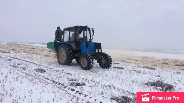 внесение известняковой муки под будущий маточник фундука в д.п. Батькив сад. смотреть онлайн