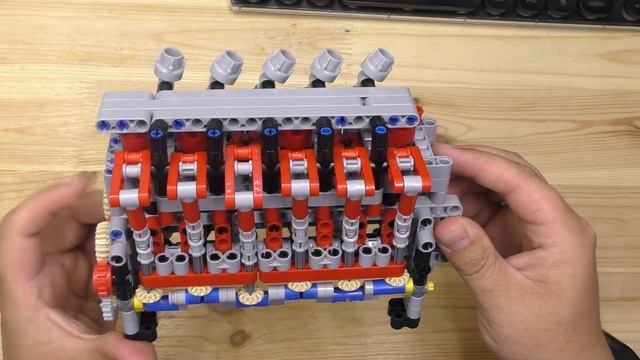Review of LEGO Technic MOC set "6 Cylinder Engine" for 24$ from Aliexpress смотреть онлайн