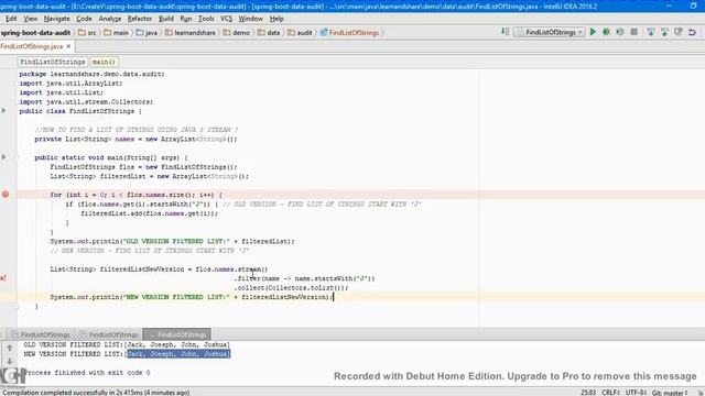 HOW TO FIND A LIST OF STRINGS USING JAVA 8 STREAM | InterviewDOT смотреть онлайн
