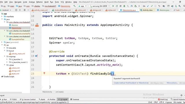 03 Cómo recuperar elementos mediante el findViewById смотреть онлайн
