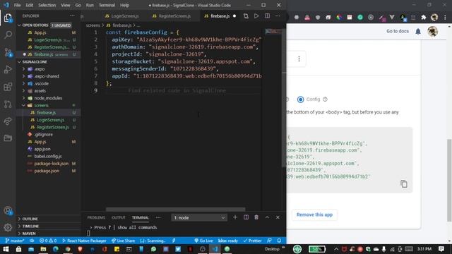 part 2 : SignalClone Using React Native && Firebase смотреть онлайн