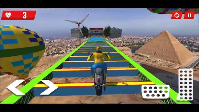 Tricky Bike Stunt Race Game - 4 Different Types Of Bikes - Bike Stunt Drive Racing Game смотреть онлайн