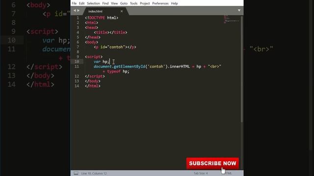 belajar Javascript bagi Pemula // JavaScript Data Types, Undefined #5 смотреть онлайн