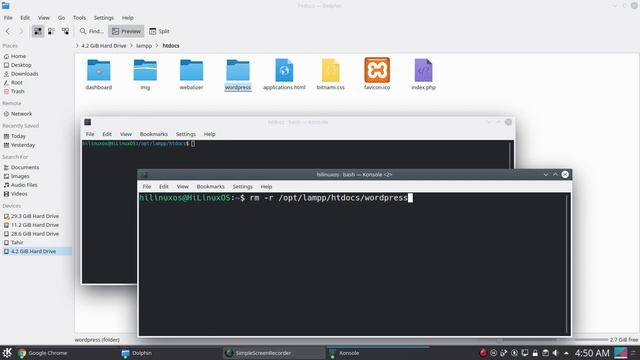 How to delete a WordPress website from Localhost in Linux Kubuntu смотреть онлайн