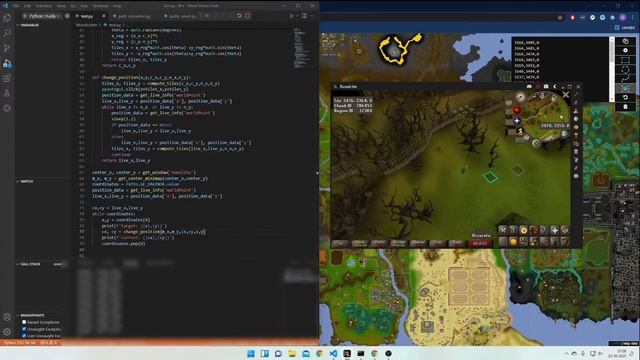 OSRS Python Bot - Pathing Demo смотреть онлайн