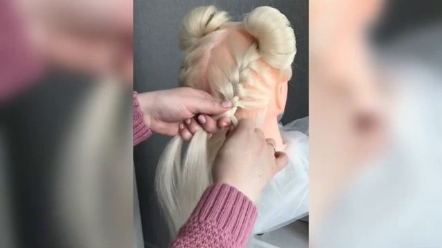 Ушки из волос. Прическа с косичками. Необычная детская прическа. Hairstyles. Косы. Коса. Лайфхак смотреть онлайн