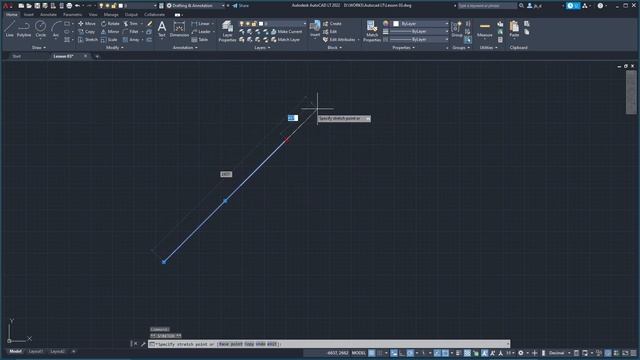 AUTOCAD Videocourse - 03 - Drawing 2d Vector Graphics, Line, Polyline, Circle, Arc, Selection смотреть онлайн