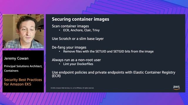 AWS Container Day - Security Best Practices for Amazon EKS смотреть онлайн